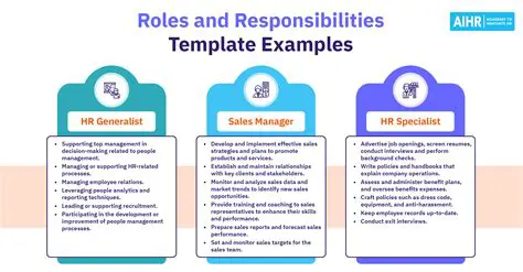 Key Positions and Responsibilities
