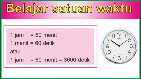 Konversi Waktu dari Menit ke Detik