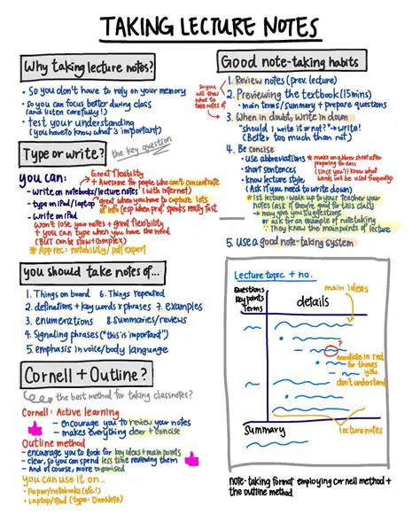 Learn to Take Good Notes in Class