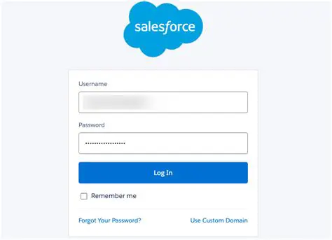 Log in to your Salesforce account