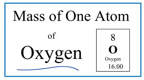 Mass of a Single Oxygen Atom