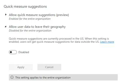 Measure creation and administration