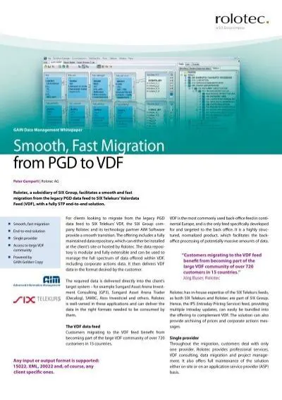 Migration from VDF 6 to VDF 7