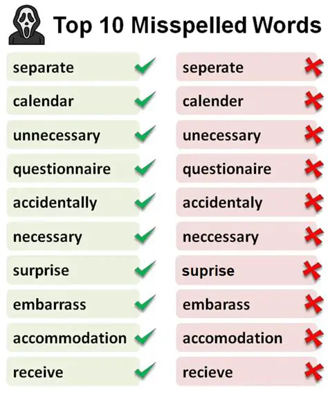 Misspelled words can give a negative impression