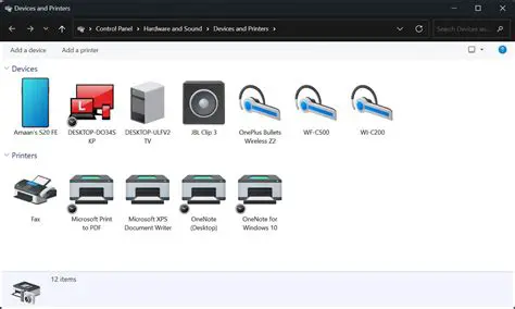 Open the Printers and Devices window