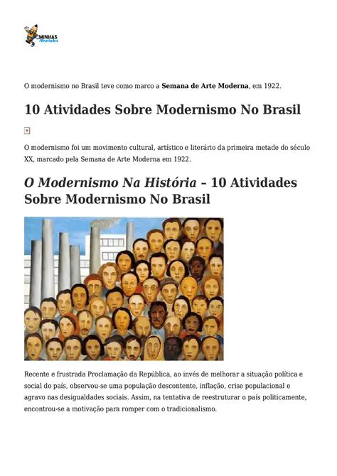 Perguntas e Respostas sobre o Modernismo Brasileiro