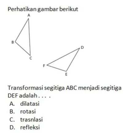 Pertanyaan dan Jawaban tentang Rotasi Segitiga