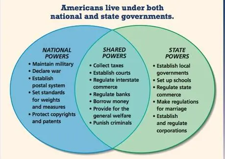 Powers Shared by Both State and Federal Governments