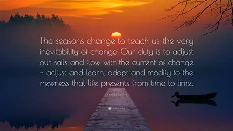 Preparation for the Changing Seasons