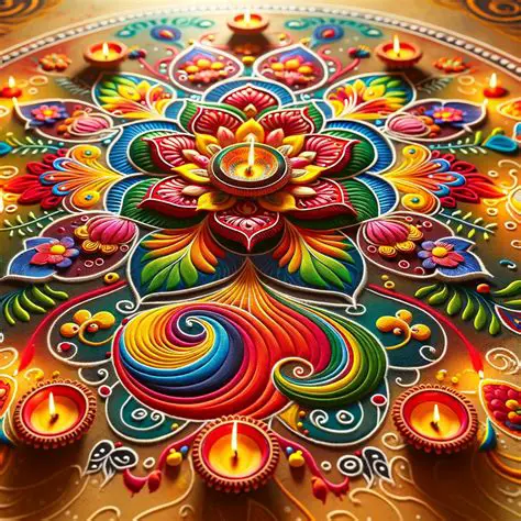 Rangoli Diwali: Eine farbenfrohe Tradition, die das Fest der Lichter erhellt