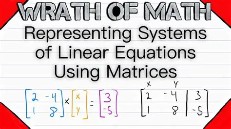 Representing Systems of Linear Equations