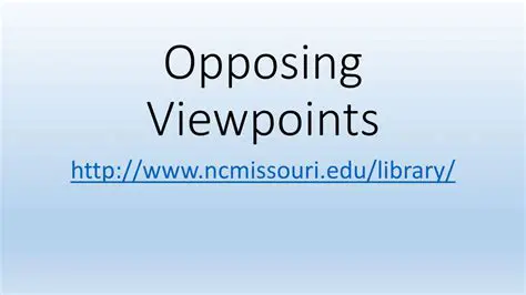 Response to opposing viewpoints