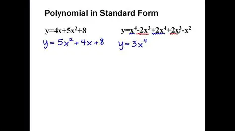 Rewriting Polynomials in Standard Form