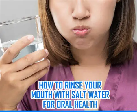 Rinsing your mouth with green apple juice