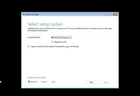 Select Installation Options