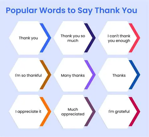 Show appreciation in different ways