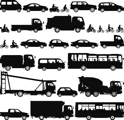 Sixty highly detailed vehicles
