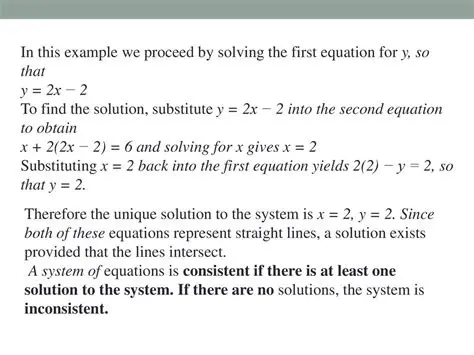 Substituting y into the First Equation