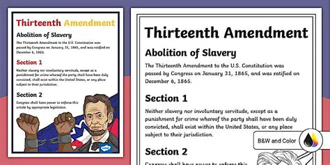 The Background of the Thirteenth Amendment Debate