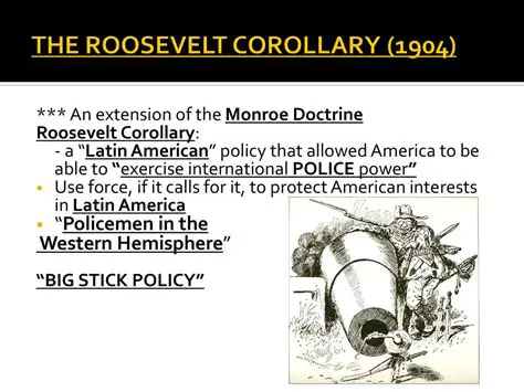 The Impact of the Roosevelt Corollary on US Foreign Policy
