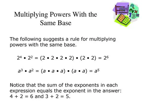 The Product of Powers with the Same Base