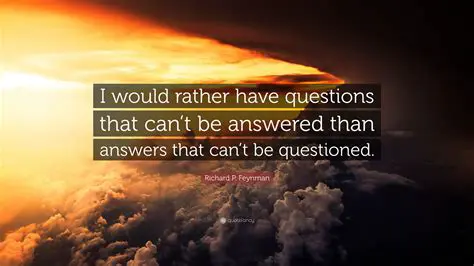 The Question That Cannot Be Answered