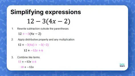 The Rules of Simplifying Algebraic Expressions