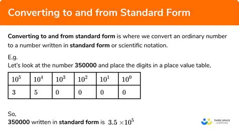 Tips for Converting Large Numbers to Standard Form