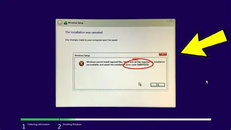 Troubleshooting the Installation Error