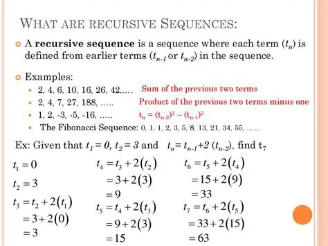 Types of Recursive Sequences
