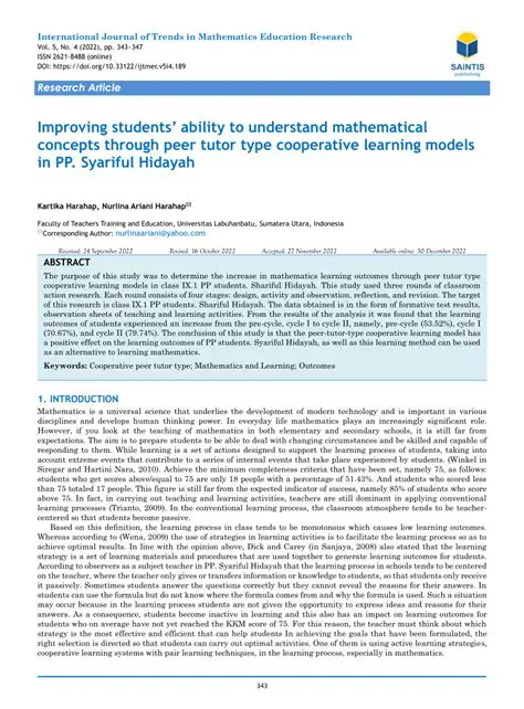 Understand mathematical concepts