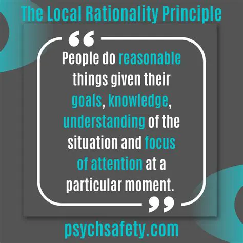 Understanding the local situation