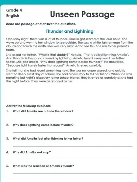 Understanding the Passage and the Question