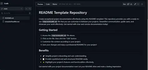 Understanding the README Template