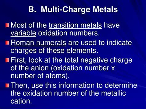 Understanding Variable Charge Metal Atoms