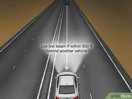 Use high beams with caution