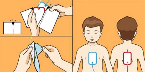 When Applying the AED Pads