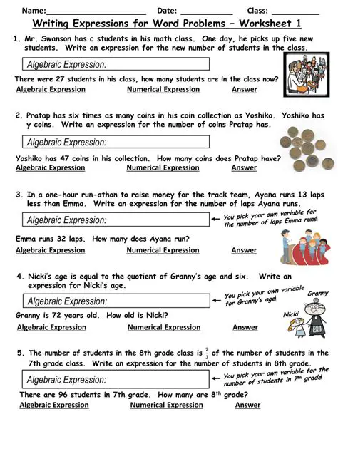 Writing an Expression from the Given Words